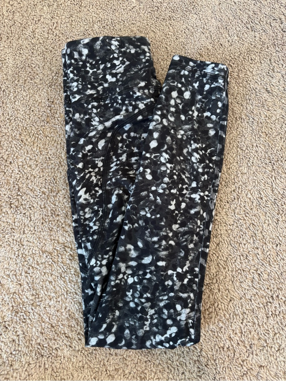 lululemon athletica Black & White Speckle Leggings